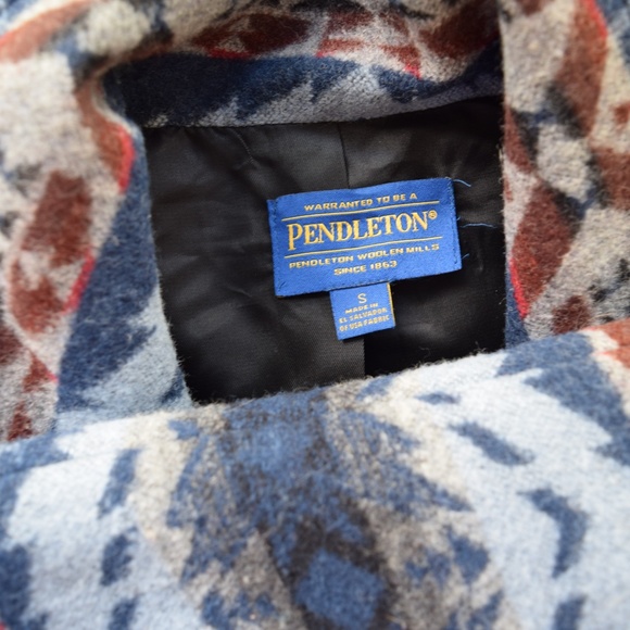 Pendleton Aztec southwest blanket pea coat jacket - Picture 8 of 8